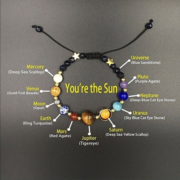 Natural Stone Galaxy Solar Bracelet You’re The Sun - Picture 3 of 5